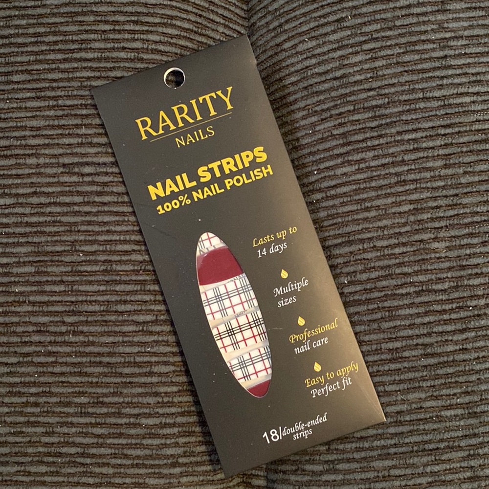 Rarity Nail Wraps Mauve Plaid